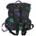 Banned Alien Space Cat Rucksack Schwarz/Multicolor