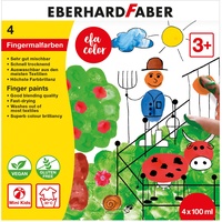 EBERHARD FABER 578804 - Fingerfarbe Blau, Grün, Rot, Gelb