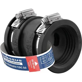 Crassus Schlauchadapter 1 CDC 050 40-50mm EPDM / V2A,