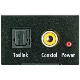 Schwaiger Audio-Adapter Analog zu Digital Audio Konverter - Schwarz