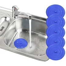 Maximex Universal, blau, H:0,5cm Ø:11cm, Kunststoff, Stöpsel, Abflussstöpsel, Silikon, für Standardwannen, Waschbecken & Spüle