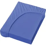 Bella Donna Jersey 120 x 200 - 130 x 220 cm azur