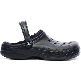 Crocs Unisex Baya Lined Clog, Black/Black, 36/37 EU