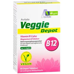 Veggie Depot Vitamin B12+Magnesium+Folsäure