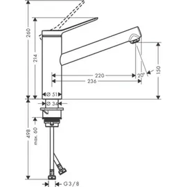 Hansgrohe Zesis M33 Einhebelmischer Chrom