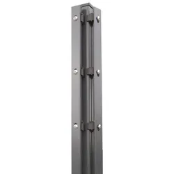 Kraus DS Eckpfosten S 60x40 mm mit Abdeckschiene - zum Einbetonieren-Anthrazit-630 mm