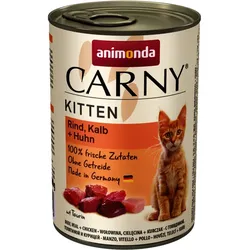 Animonda Cat Carny Kitten Rind, Kalb und Huhn 6x400g