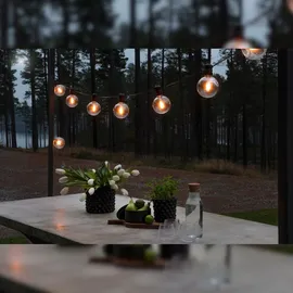 Konstsmide 2393-800 Party-Lichterkette Außen netzbetrieben Anzahl Leuchtmittel 10 Beleuchtete Läng