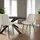 Tectake Esszimmerstuhl Monroe Polyester creme 4er Set
