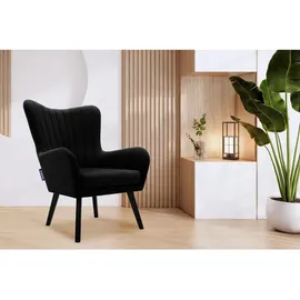 Konsimo Sessel Gadi ¦ schwarz ¦ Maße (cm): B: 76 H: 100