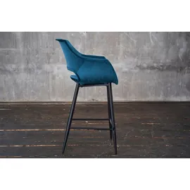 KAWOLA Barhocker ZAJA Barstuhl Sitzhöhe 76 cm Velvet