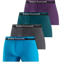 bruno banani Boxer, (Packung, 4 St.), mit erhabenem Logo-Druck auf dem Bund Bruno Banani blau, petrol, navy, anthrazit