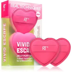 Real Techniques Vivid Escape All About that Base Puff Set Make up Schwämmchen 2 St.