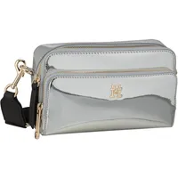 Tommy Hilfiger Umhängetasche Iconic Tommy Camera Bag Metal FA23 Umhängetaschen Silber Damen