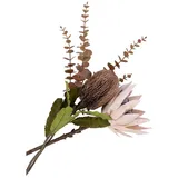 VCM Protea Buket Künstliche Blumen H65 cm Bordeaux.