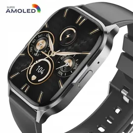 XO Smartwatch, J10 Amoled, schwarz - 2,01" HD full screen"