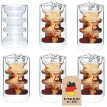 Intirilife Doppelwandiges Teeglas 0,19 l 6-tlg.