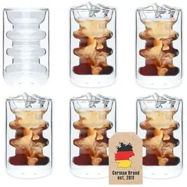 Intirilife Doppelwandiges Teeglas 0,19 l 6-tlg.