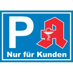 HB-Druck Apotheken Parkplatz Schild nur für Kunden A0 Rückseite selbstklebend