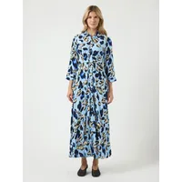 Y.A.S Hemdblusenkleid Sommerkleid Blau XS