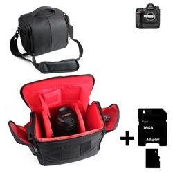 K-S-Trade Kameratasche für Nikon D6, Kameratasche Fototasche Umhängetasche Schultertasche Zubehör schwarz