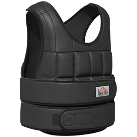 Homcom Gewichtsweste 30 kg Verstellbar Krafttraining Schwarz