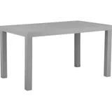 Beliani Gartentisch Rattanoptik 140 x 80 cm