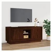 Furnicato TV-Schrank Braun Eichen-Optik 102x35x45 cm Holzwerkstoff