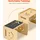 Vevor Montessori Tisch Stuhlset Kleinkindertischset (mit Tafel) aus Holz für 1–5-Jährige, höhenverstellbarer Kinderstuhl Aktivitätstisch Spieltisch, ideal zum Lesen Essen Spielen – Natur