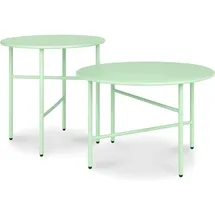 bomoe Finn Beistelltisch Ø 44x46cm + Ø 53x36cm, Mint