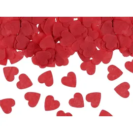 Partydeco Konfetti Herzen 1,6x1,6 cm 15 g Rot