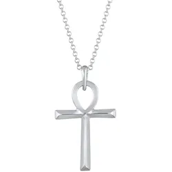 KUZZOI Herren Ankh Kreuz Heiliges Symbol 925 Silber silberfarben 