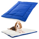 VERK GROUP Tierbett Hundebett Hundematte Hundekissen Haustierbett Hundekorb Katzenbett blau