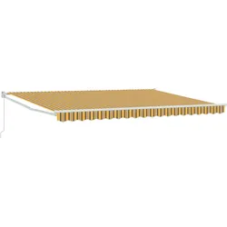 vidaXL Manuelle Einziehbare Markise Buntgestreift 450x300 cm
