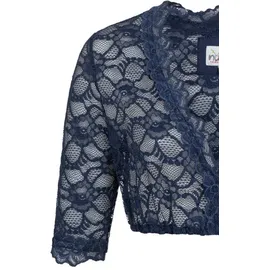 Nübler Dirndlbluse 3/4 Arm Laura blau 36