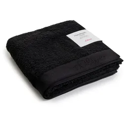 Handtuch S.OLIVER "s. Oliver Handtuch", schwarz, B:50cm L:100cm, Walkfrottier, Baumwolle, Handtücher (Packung), besonders weich und saugfähig