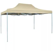 vidaXL Faltpavillon 4,5 x 3 m Cremeweiß