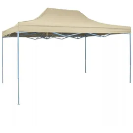 vidaXL Faltpavillon 4,5 x 3 m Cremeweiß
