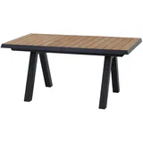 Siena Garden Gartentisch Tirana Rechteckig ausziehbar Teak 90 cm x 200 cm
