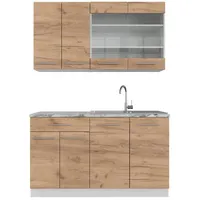 Vicco Küchenzeile Fame-Line 140 cm weiß