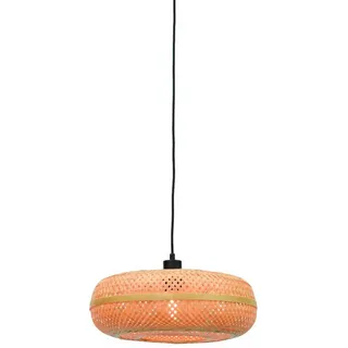 Good & Mojo Palawan 1-flg. Ø 40 cm rund beige Holz