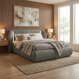 beautysofa Corfu 180 x 200 cm Grau