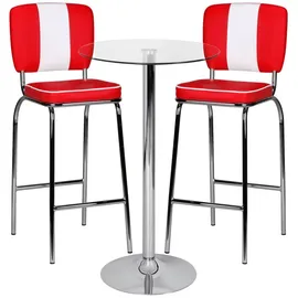 AMSTYLE Stehtisch rund 60,0 x 60,0 x 105,0 cm Silber