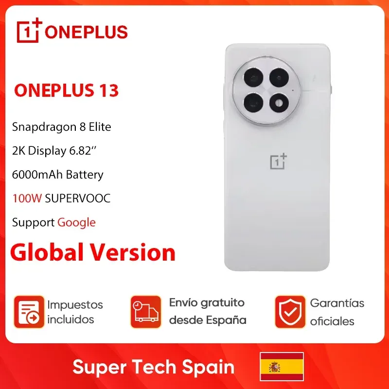 Oneplus 13 Global Version 5G Smartphone Snapdragon 8 Elite 100 W SUPERVOOC 6000 mAh Akku 4K 6,82 Zoll Display IP69 50 MP Kamera Oneplus 13 Global Version 5G Smartphone Snapdragon 8 Elite 100 W SUPERVOOC 6000 mAh Akku 4K 6,82 Zoll Display IP69 50 MP Kamera