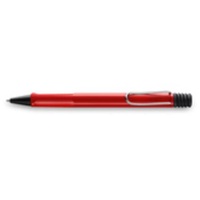 Kugelschreiber safari rot Schreibfarbe blau