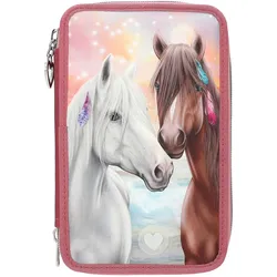 Depesche 3-Fach Federtasche LED Miss Melody 80-Rot