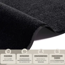 HANSE HOME Wash & Clean 60 x 90 cm Schwarz