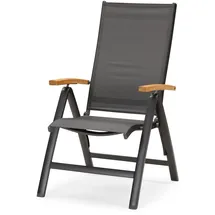 barths Cavalese Klappsessel 62 x 67 x 110 cm anthrazit/teak