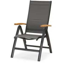 barths Cavalese Klappsessel 62 x 67 x 110 cm anthrazit/teak