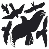 Zweckform 6 AVERY Zweckform Hinweisaufkleber Warnvögel Vogel 7,6 x